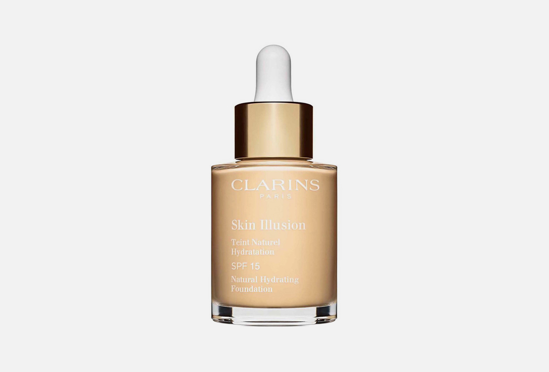 Clarins Крем д/лица тональный с легким покрытием Skin Illusion SPF15 30мл тон 100.5
