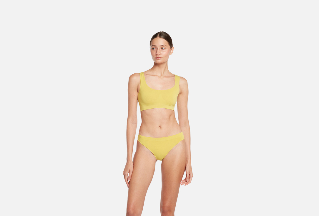 Belle YOU 901 Трусы слипы с низкой посадкой горчичный XL/XXL