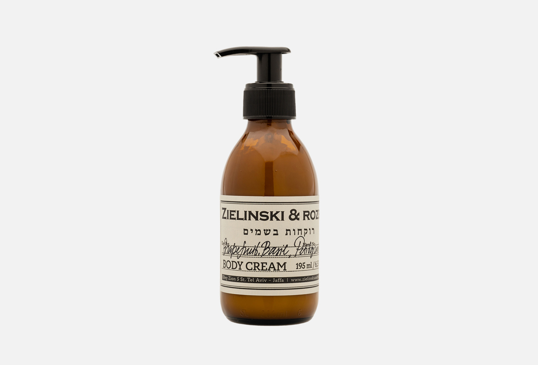 Zielinski&Rozen Крем д/тела Grapefruit,Basil,Petitgrain 195мл