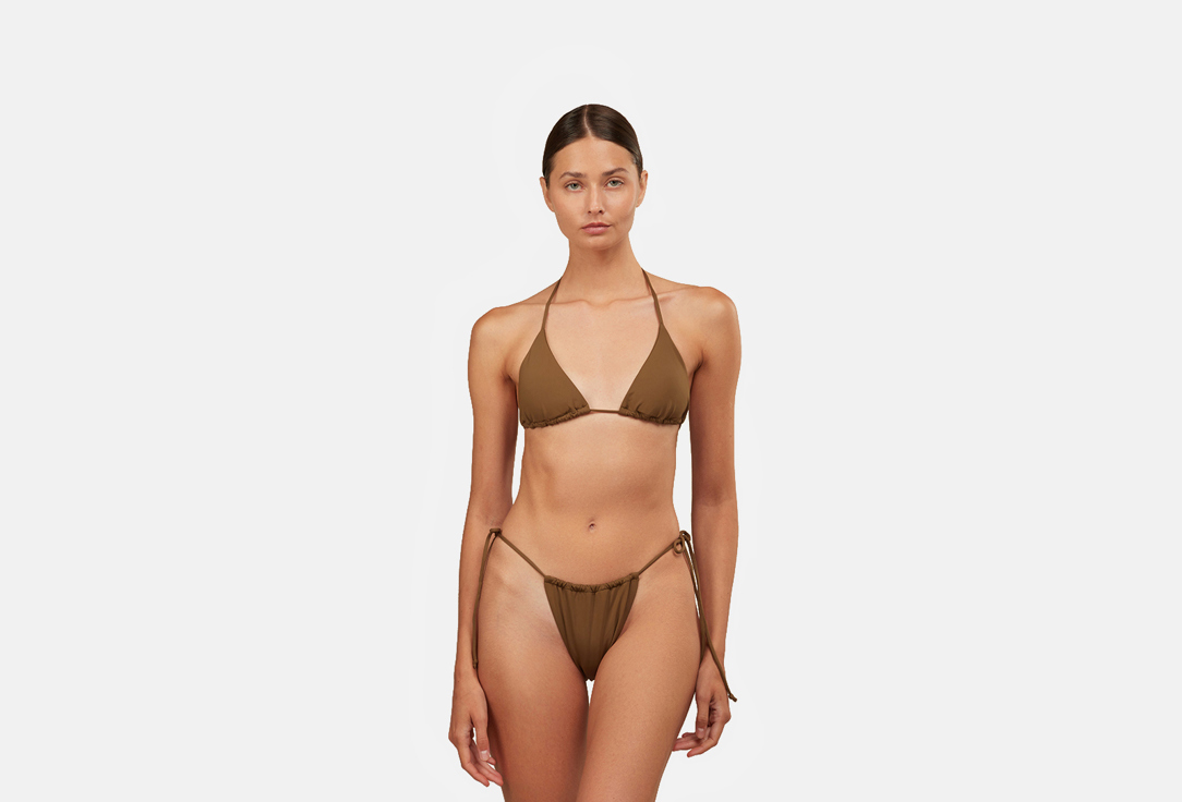 Belle You Трусы-танга На завязках Хаки L W3250004