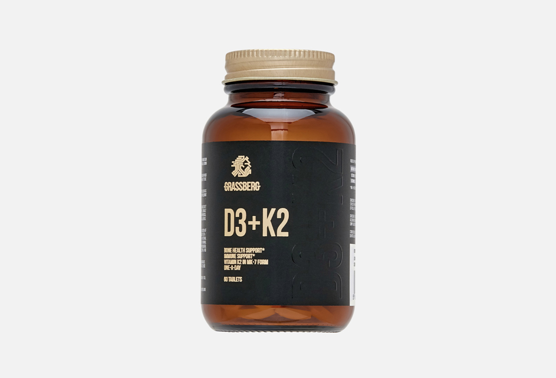 Grassberg БАД D3 2000 ME+K2 60таб