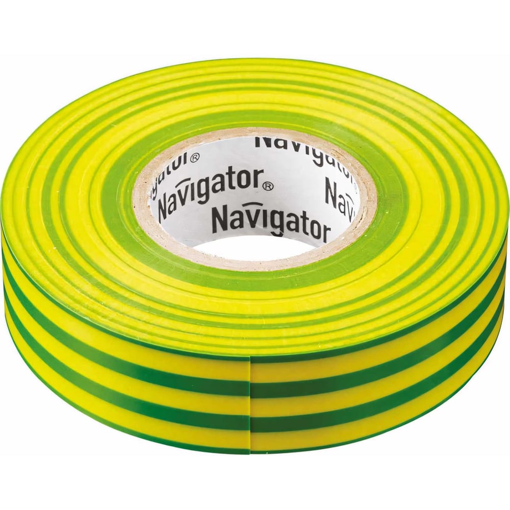 Лент Изолента пвх Navigator NIT-A19-20/YG 71115