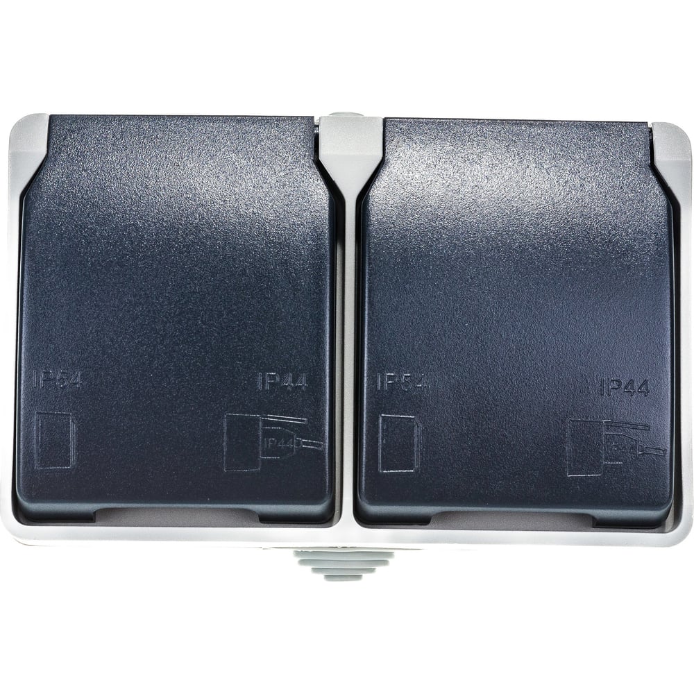 Розетка Двухместная Iek РСб22-3-ФСр ERS22-K03-16-54-DC