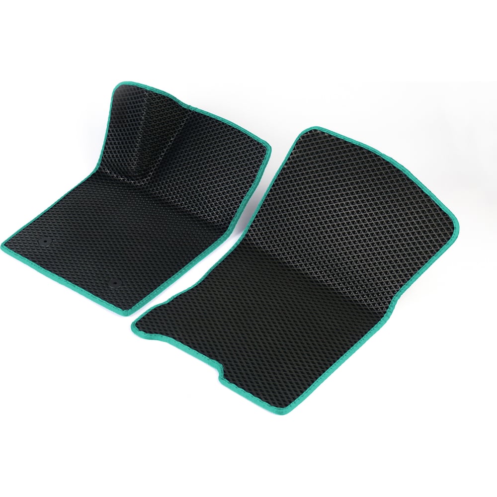 Передние коврики для Mitsubishi Pajero Sport I (Montero Sport) 1998 - 2008 (Митсубиси Паджеро Спорт 1) Vicecar 2DL31017-изумрудный