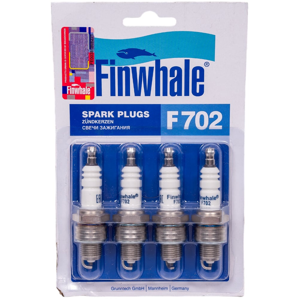 Свеча зажигания Газ /azZ 3151 дв.402 Citroen/Peugeot/Honda/Suzuki/Renault Finwhale F702