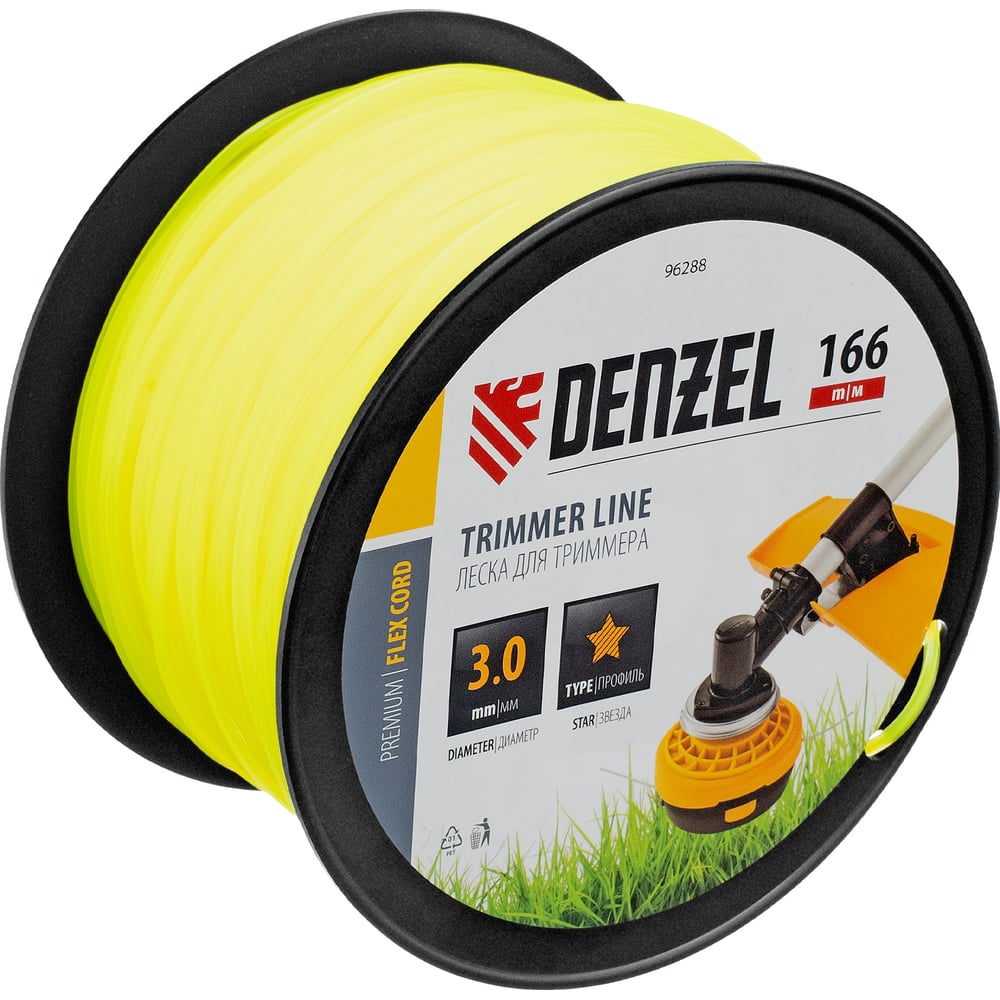 Леска для триммера Denzel Flex Cord 96288