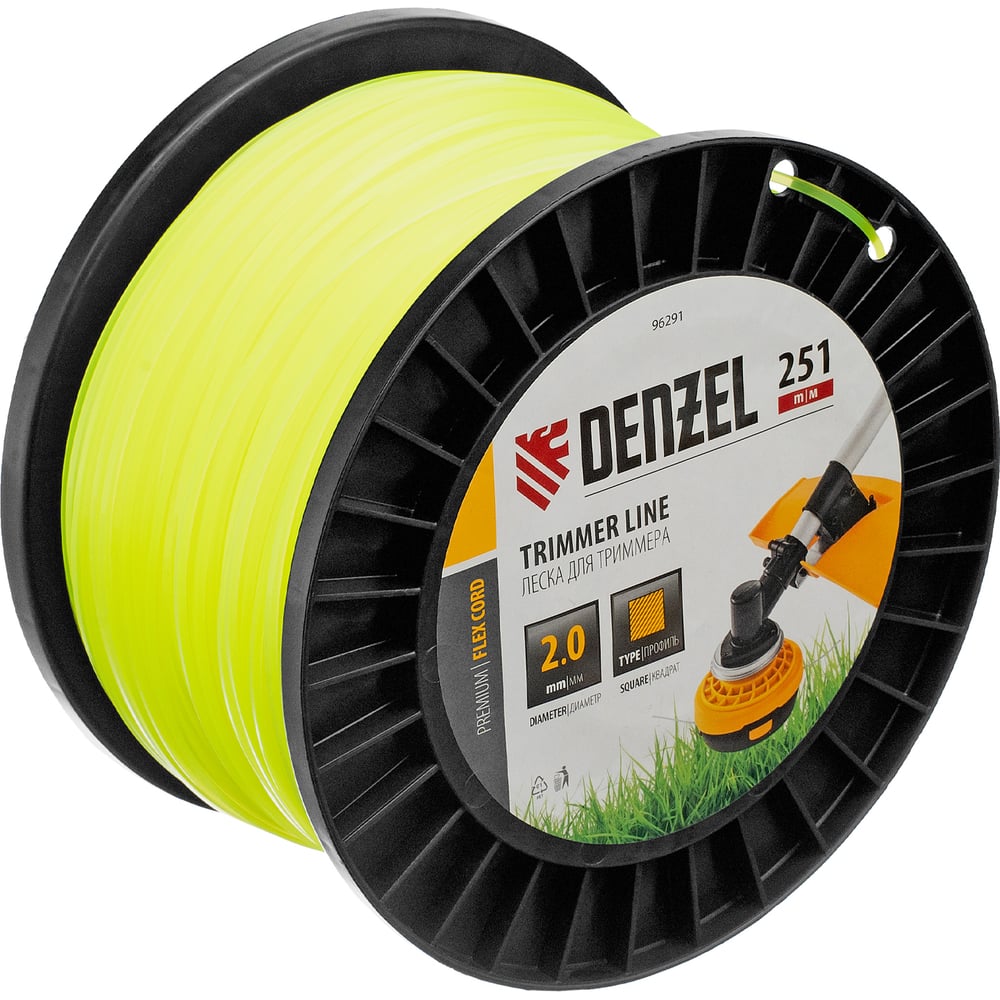Леска для триммера Denzel Flex Cord 96291