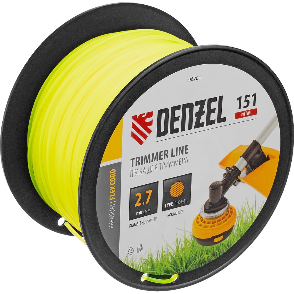 Леска для триммера Denzel Flex Cord 96281