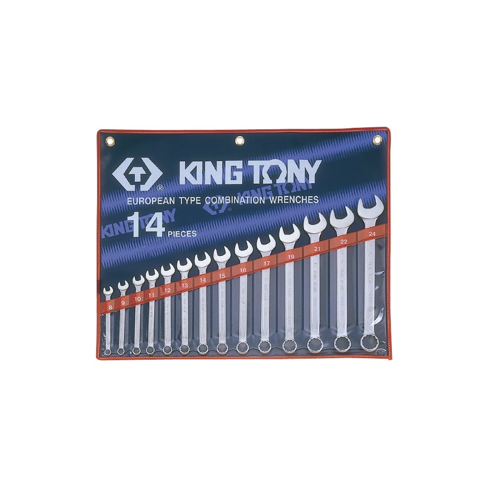 Набор комбинированных ключей King Tony 1214SR