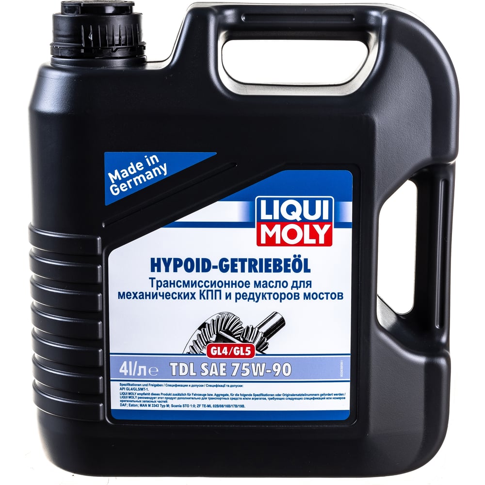Трансмиссионное Полусинтетическое масло Liqui Moly Hypoid-Getrieb.TDL 75W-90 GL-4/GL-5 3939