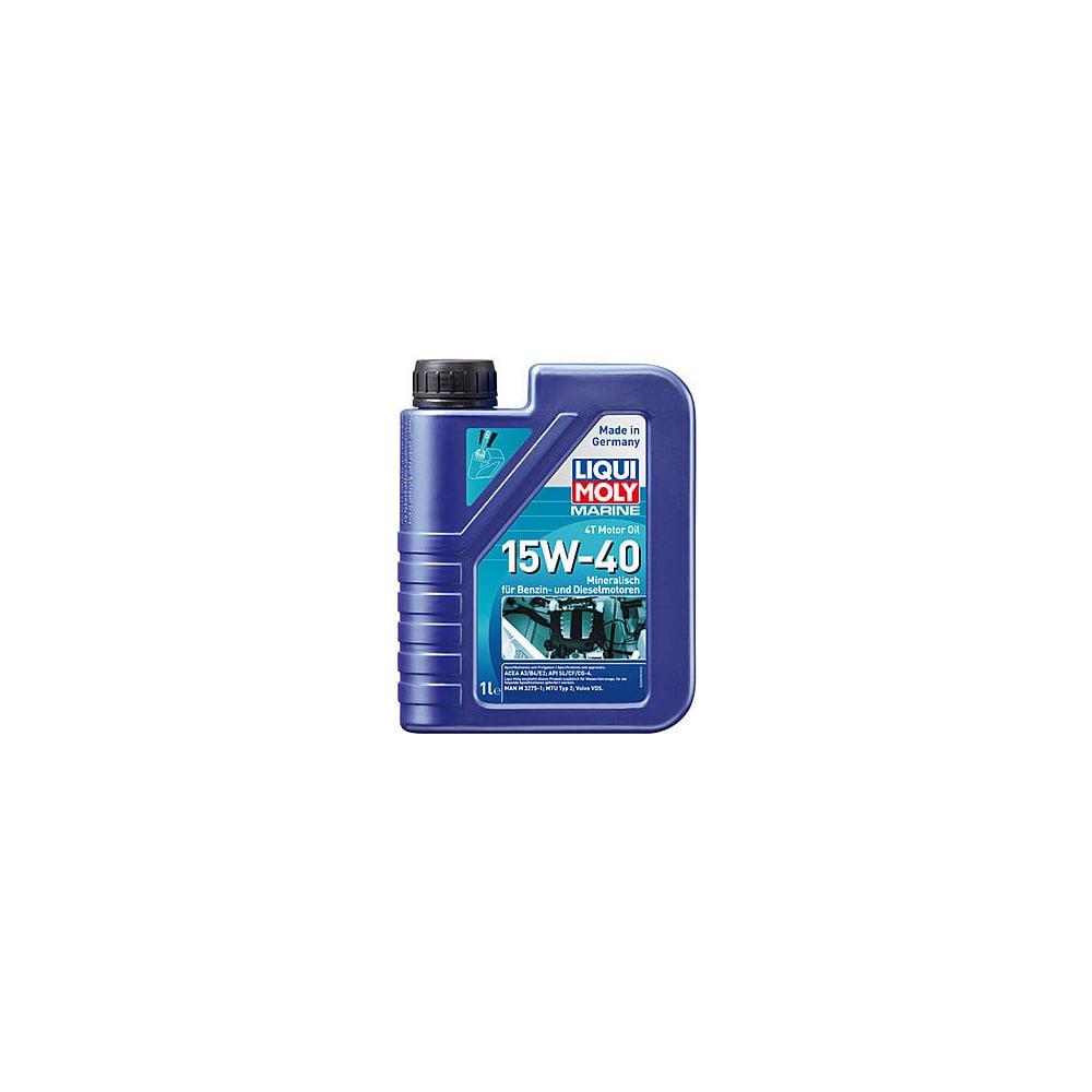 Моторное Минеральное масло 4T для лодок Liqui Moly Marine 4T Motor Oil 15W-40 1л 25015