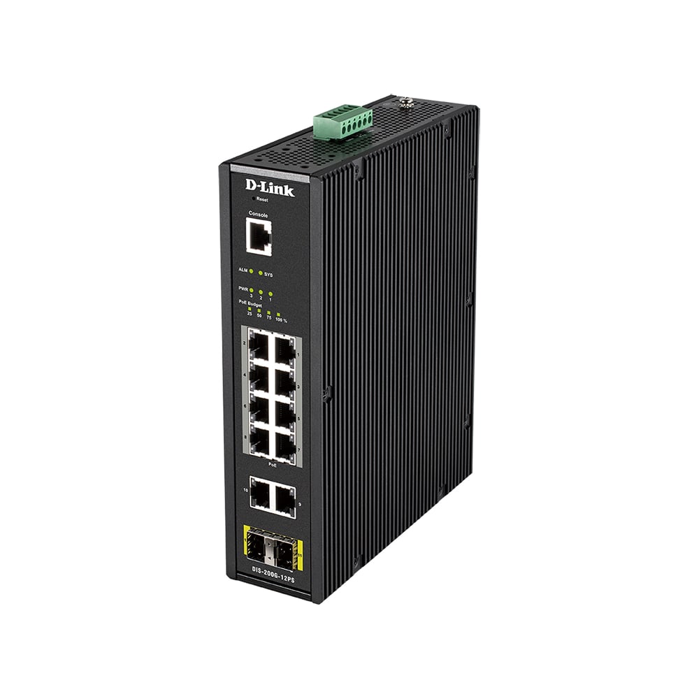 Коммутатор Промышленный управляемый d-link DIS-200G-12PS/A2A