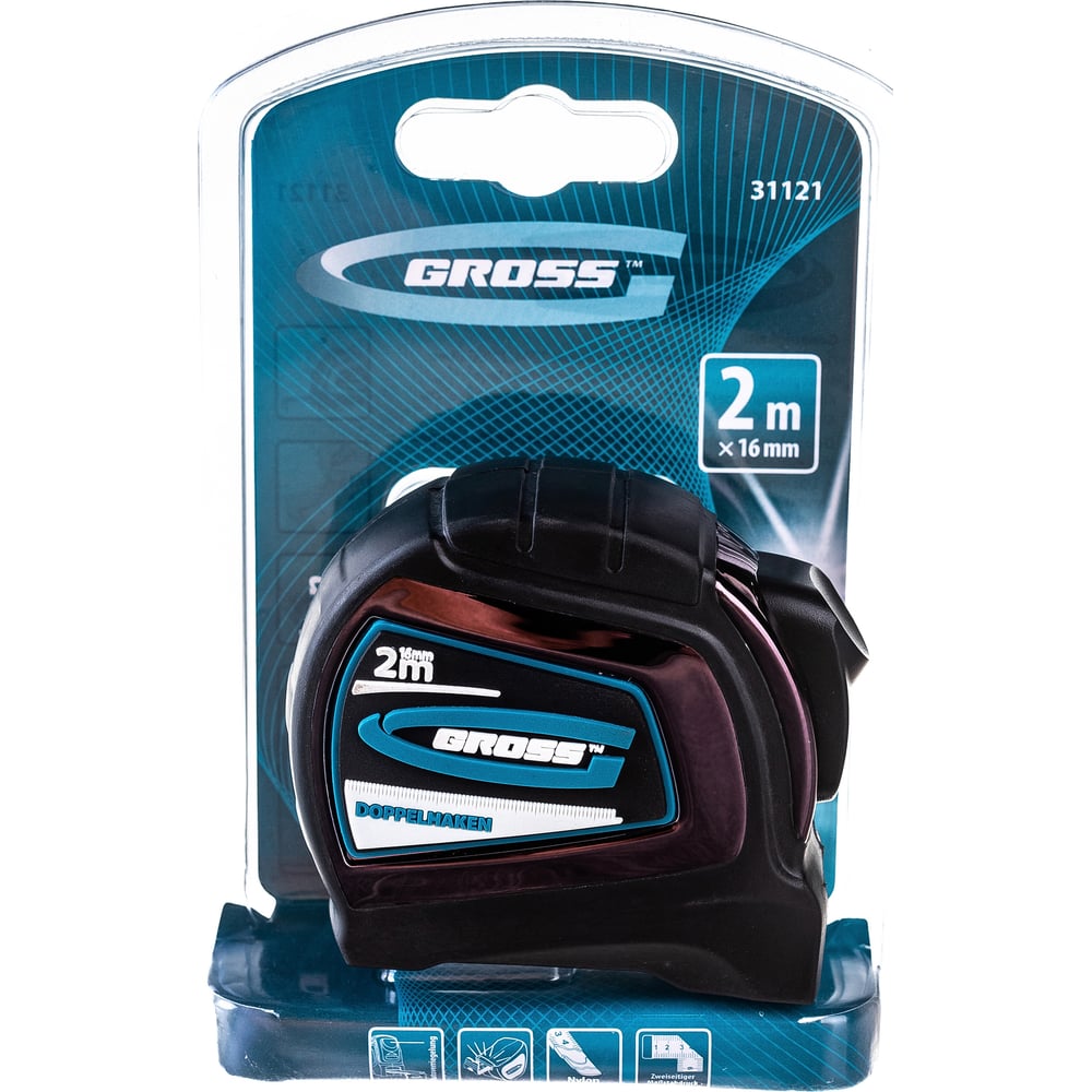 Рулетка Gross Doppelhaken 31121