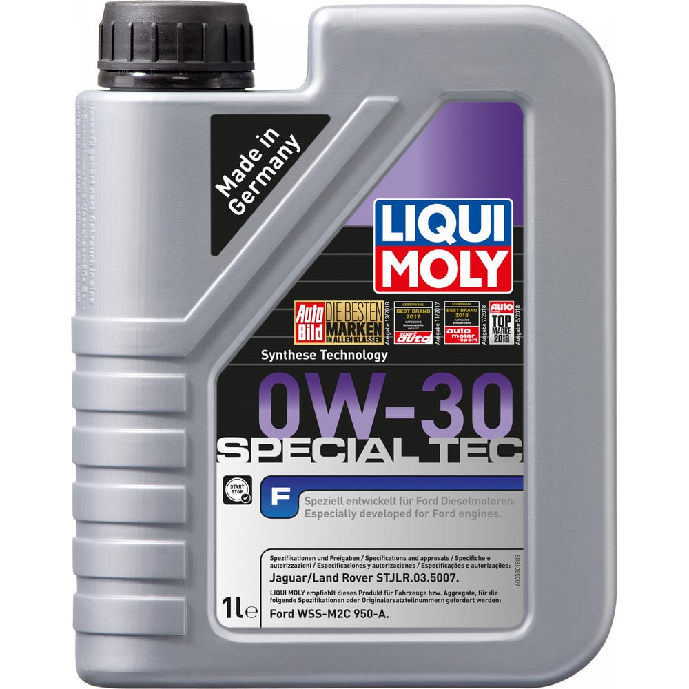 Моторное НС-синтетическое масло Liqui Moly Special Tec F 0W-30 8902