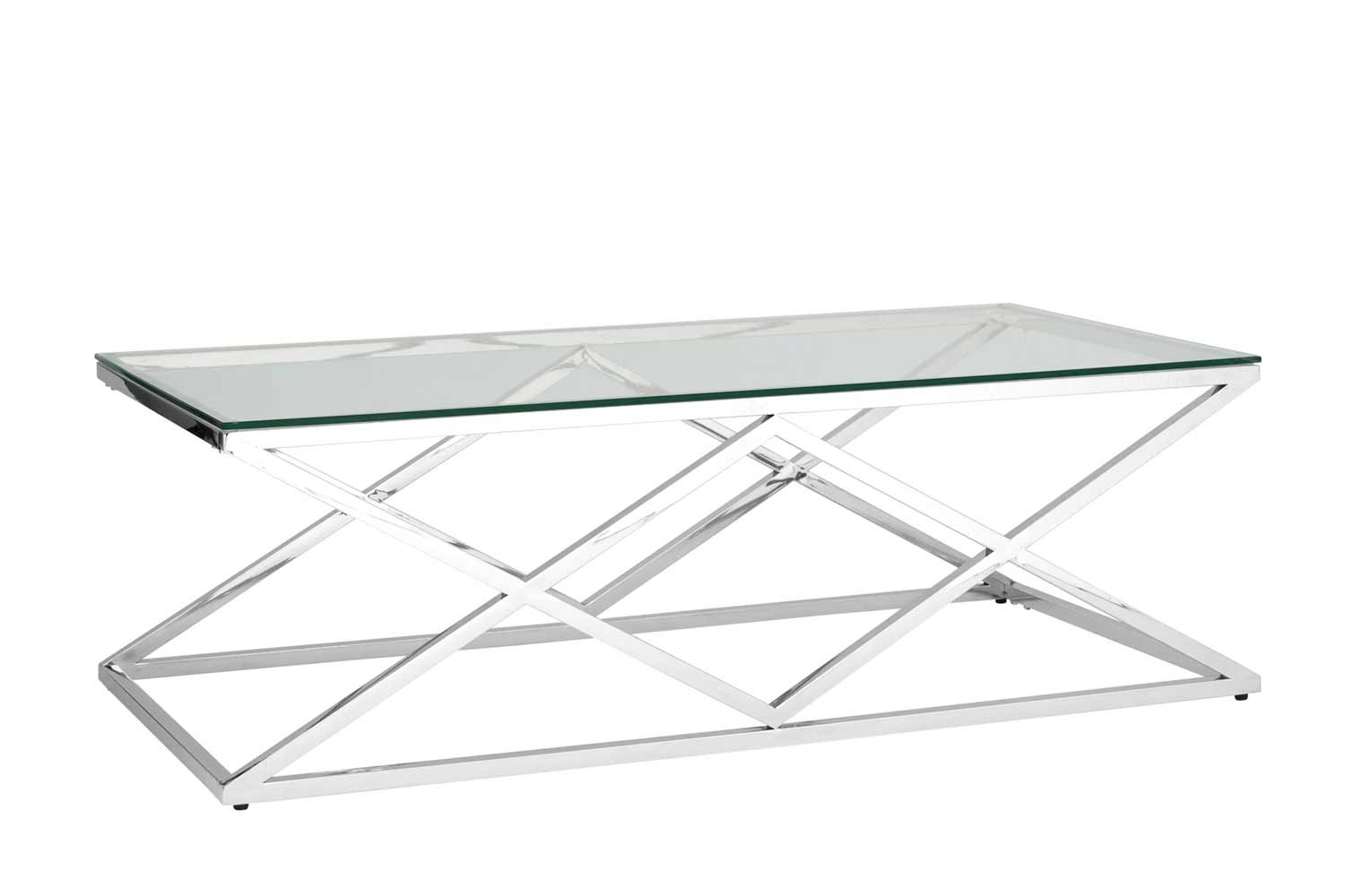 Журнальный стол Stool Group Инсигния, закалённое стекло, 120x60x40 см