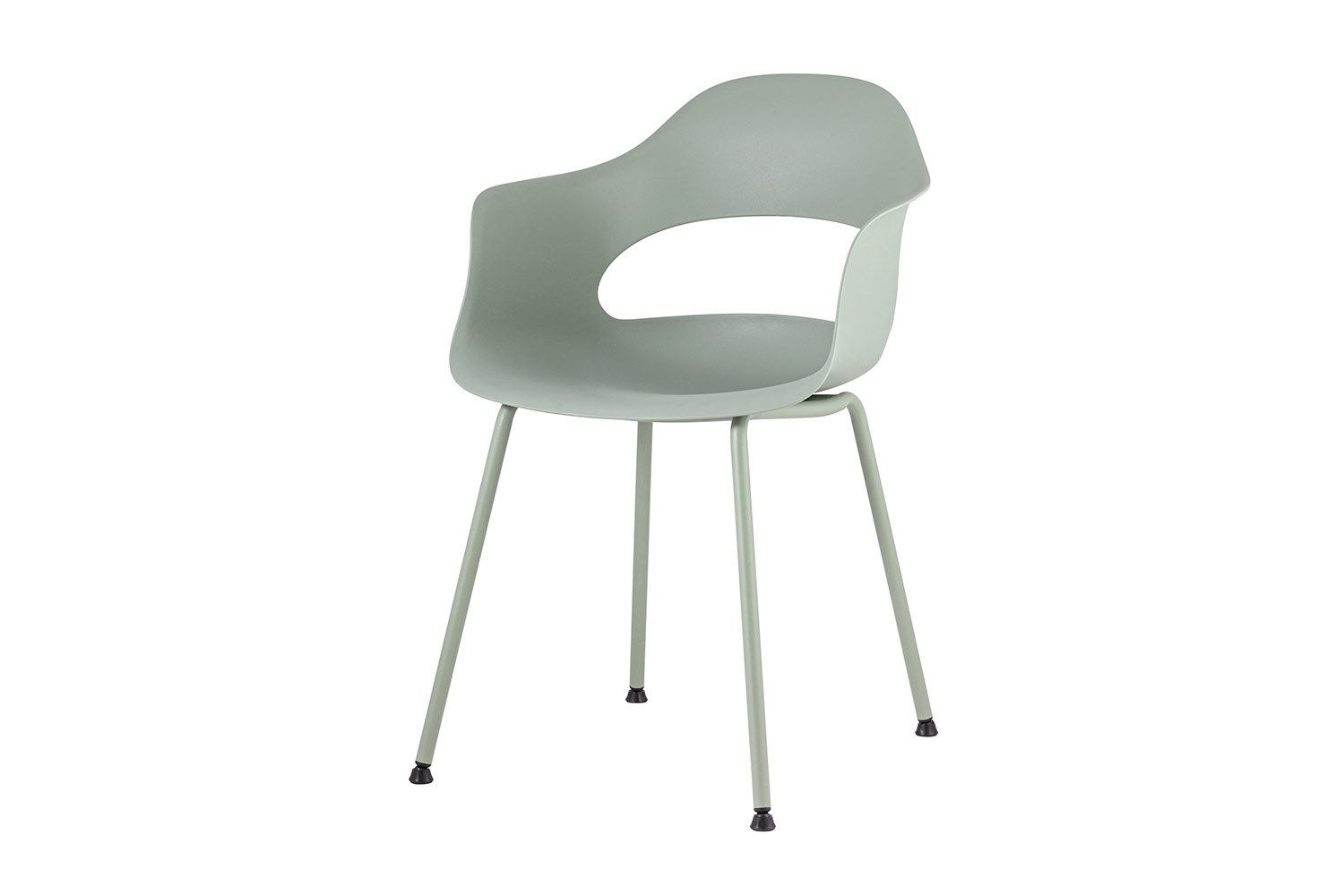Стул Stool Group Lady, пластмасса и металл, серо-зелёный, 55х56х81 см