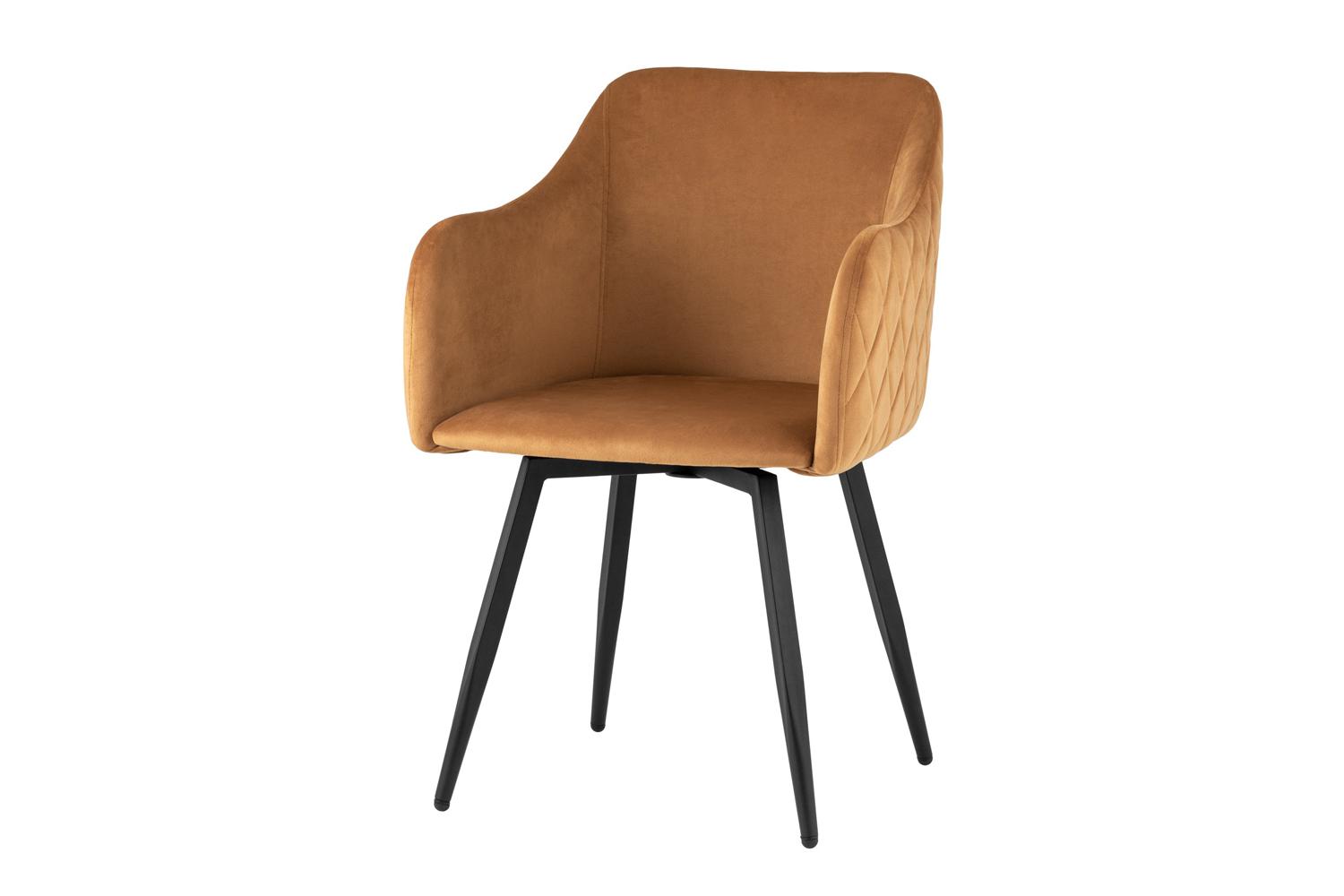 Вращающийся стул Stool Group Ника, велюр, терракотовый