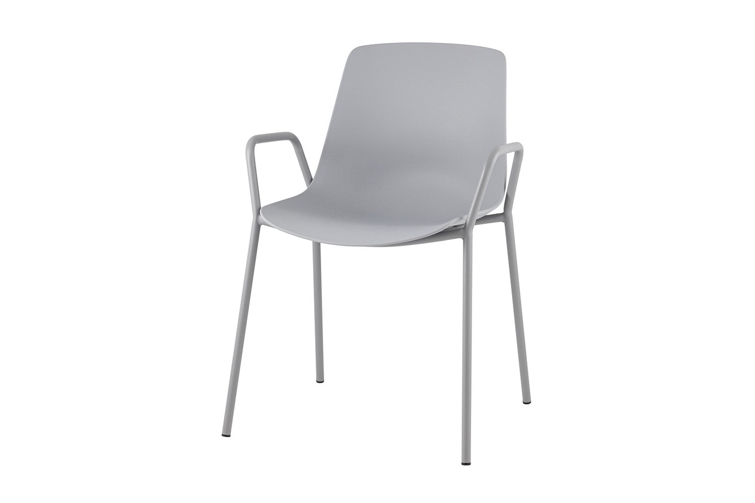 Стул обеденный Stool Group Kaira, серый, пластик + металл, высота сиденья 45 см
