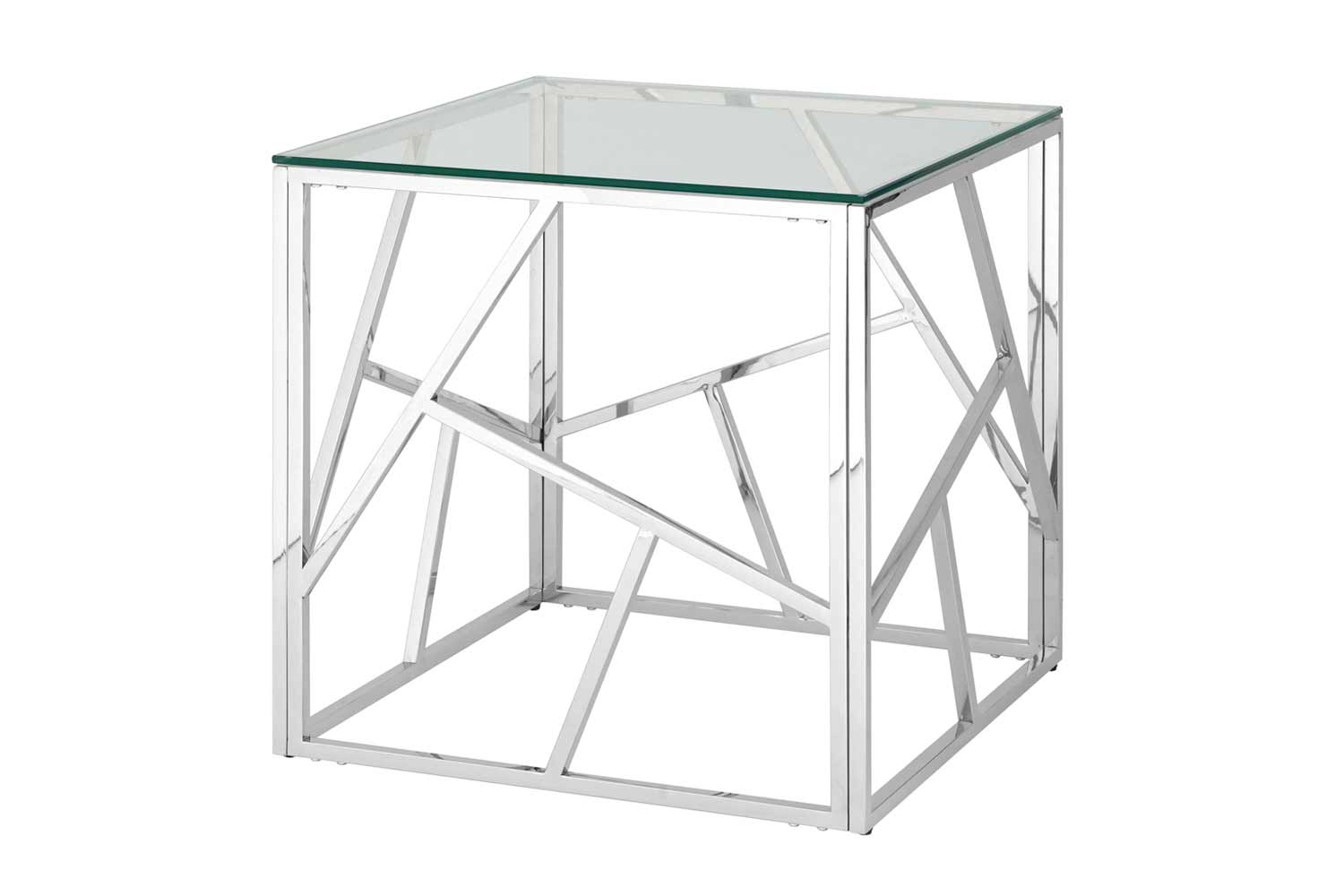 Журнальный стол Stool Group Арт Деко, закалённое стекло, 55x55x55 см