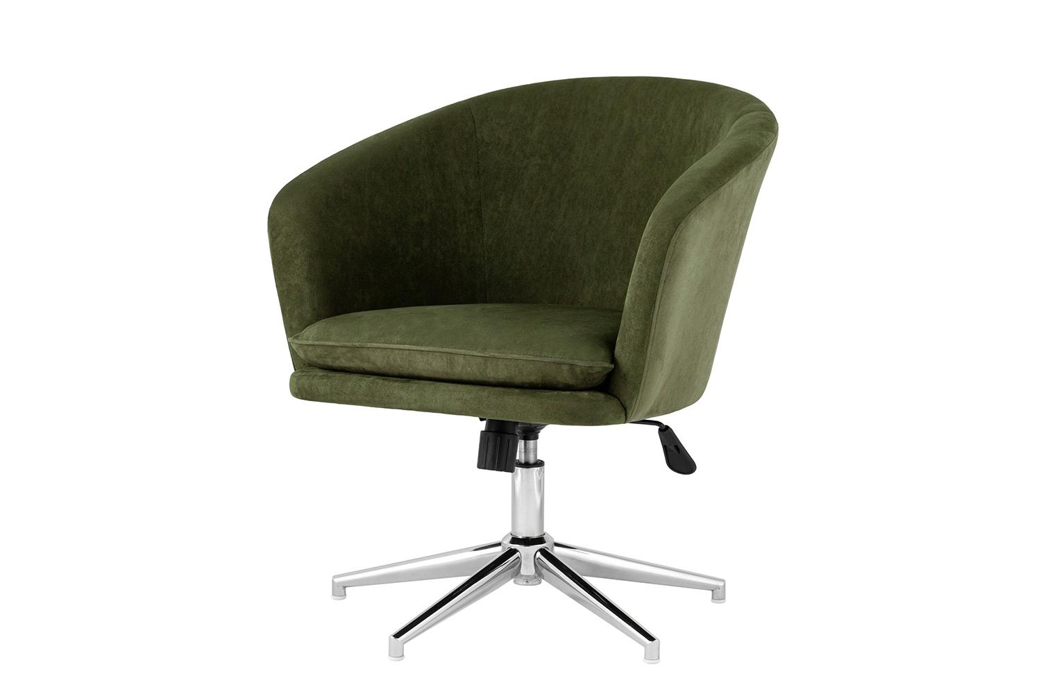 Кресло Stool Group Харис, регулируемое, искусственная замша, хаки, металл