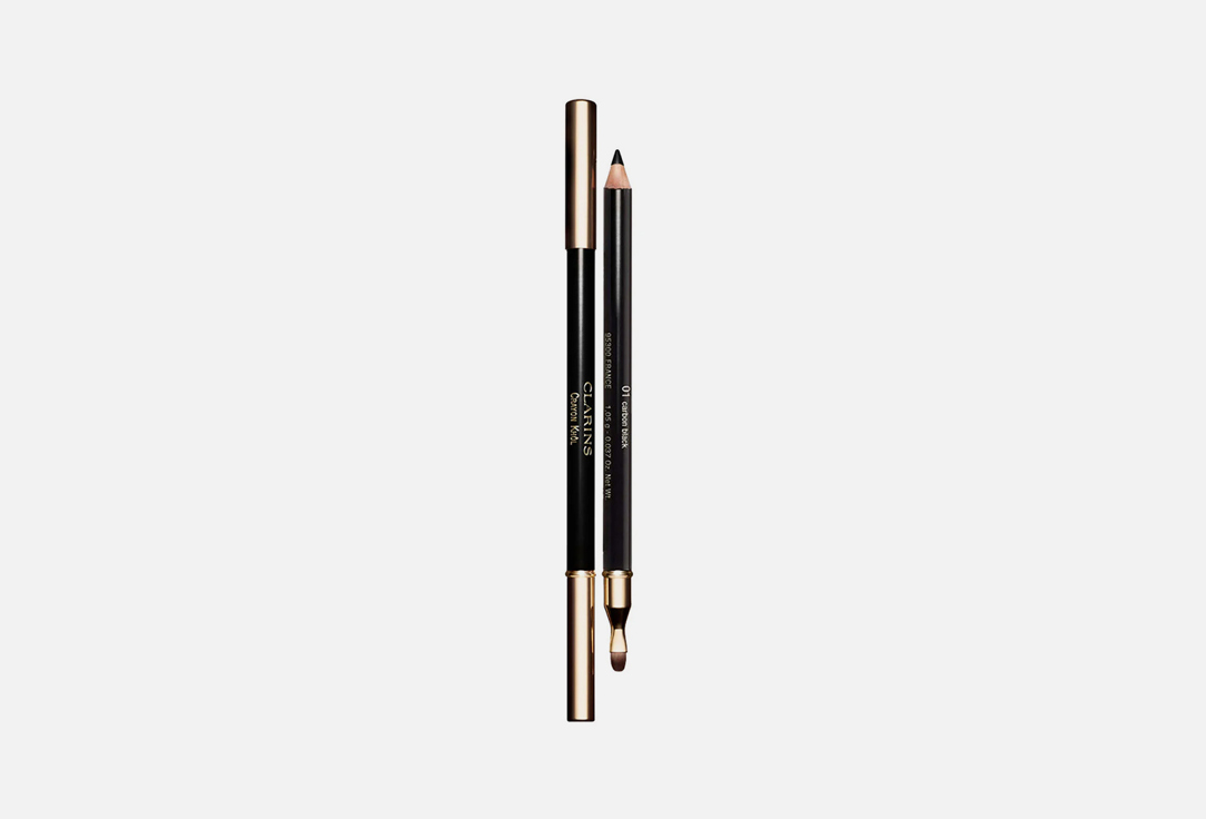 Clarins Карандаш для глаз с кистью Crayon Khol 1,05гр.тон 01 Intense black