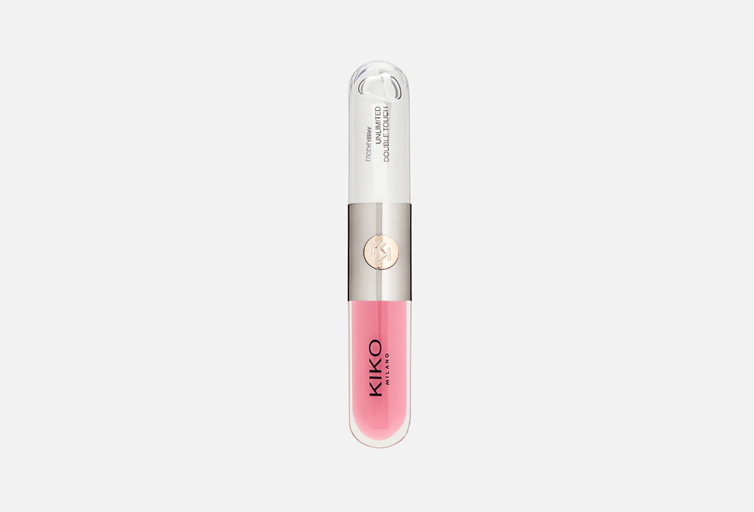 Помада Kiko Milano и блеск д/губ 2в1 жидкая 111 Satin Pink Camellia 6мл