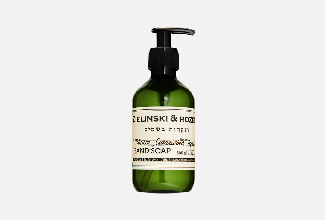 Zielinski&Rozen Мыло Tobacco,Cedarwood,Pepper 300мл