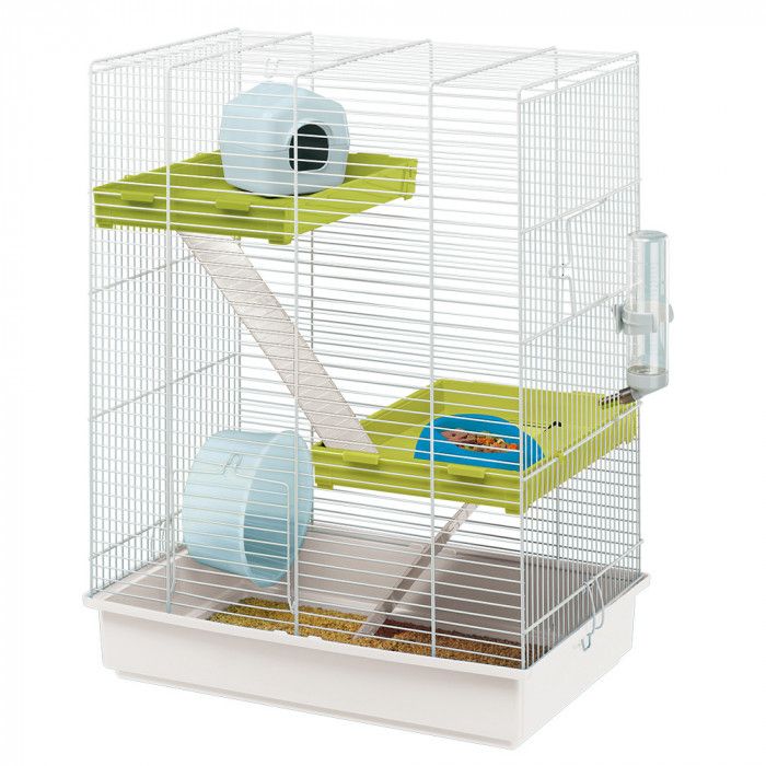 Клетка для грызунов Ferplast Hamster Tris белая 46x29x58см