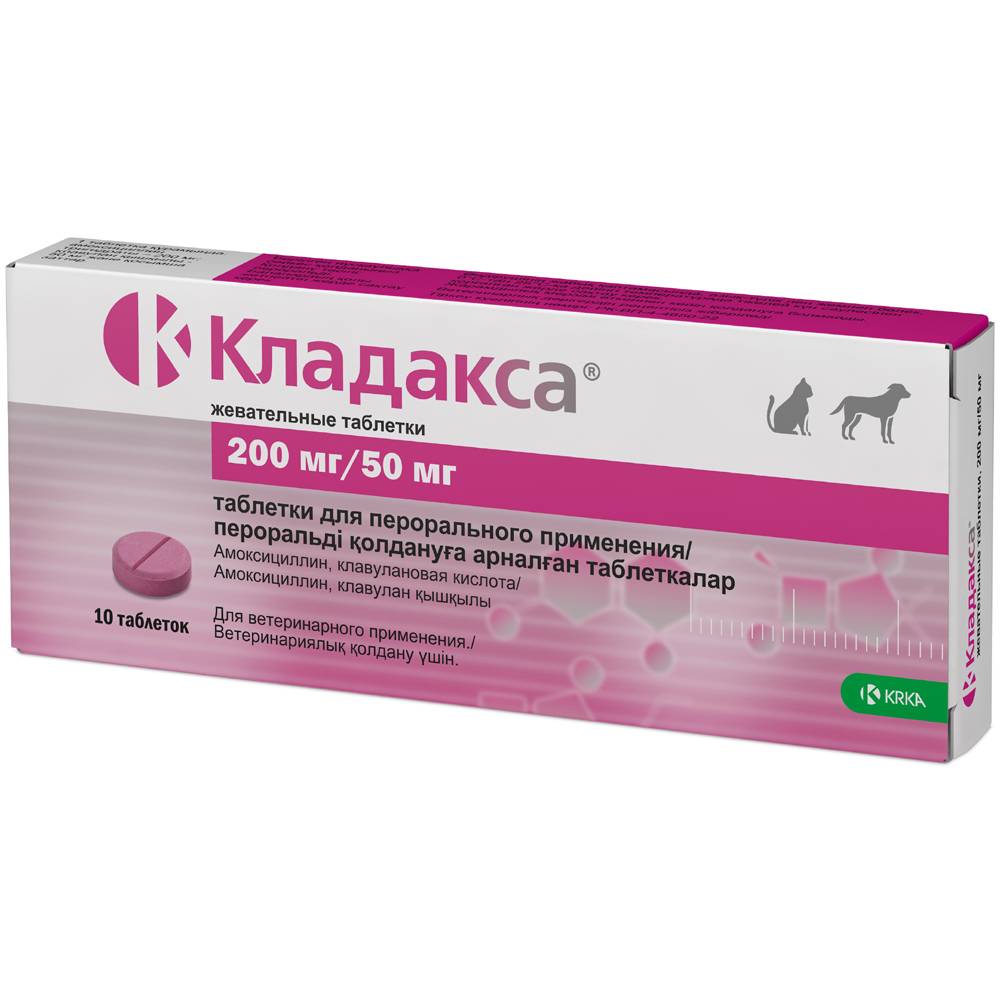 Препарат антимикробный Krka Кладакса 250 мг, 10 табл. (рецепт)