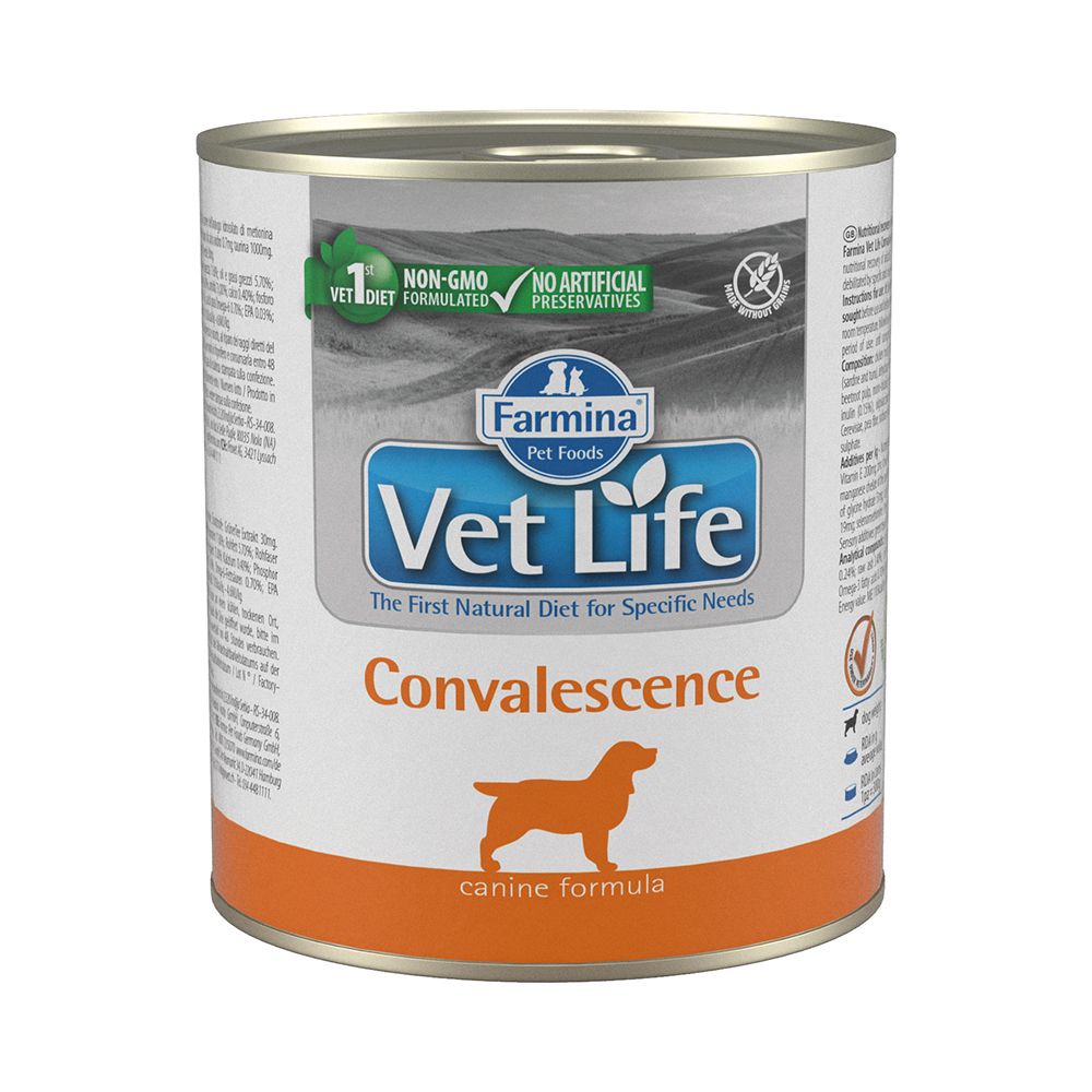 Корм для собак Farmina Vet Life Convalescence в период выздоровления паштет банка 300г