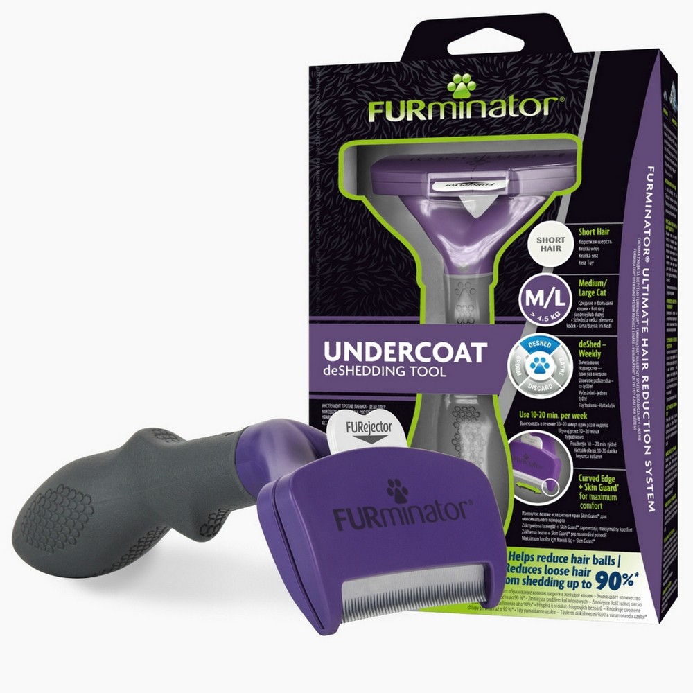 Фурминатор FURminator MlL для больших кошек c короткой шерстью