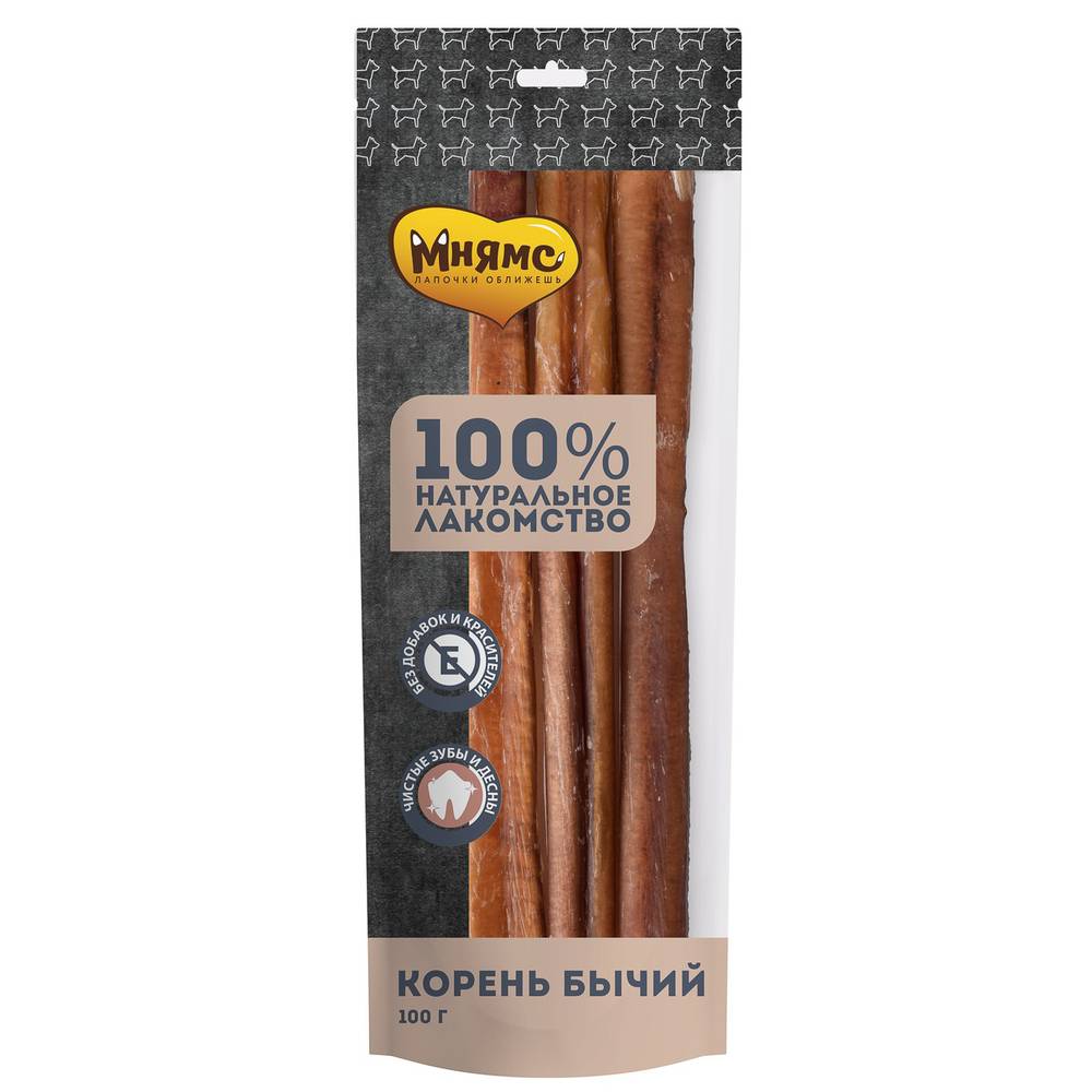 Лакомство для собак Мнямс Корень бычий 100г