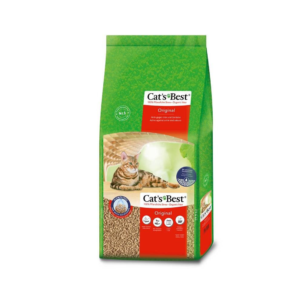 Наполнитель для кошачьего туалета Cat's Original древесный 40л (17,2кг)