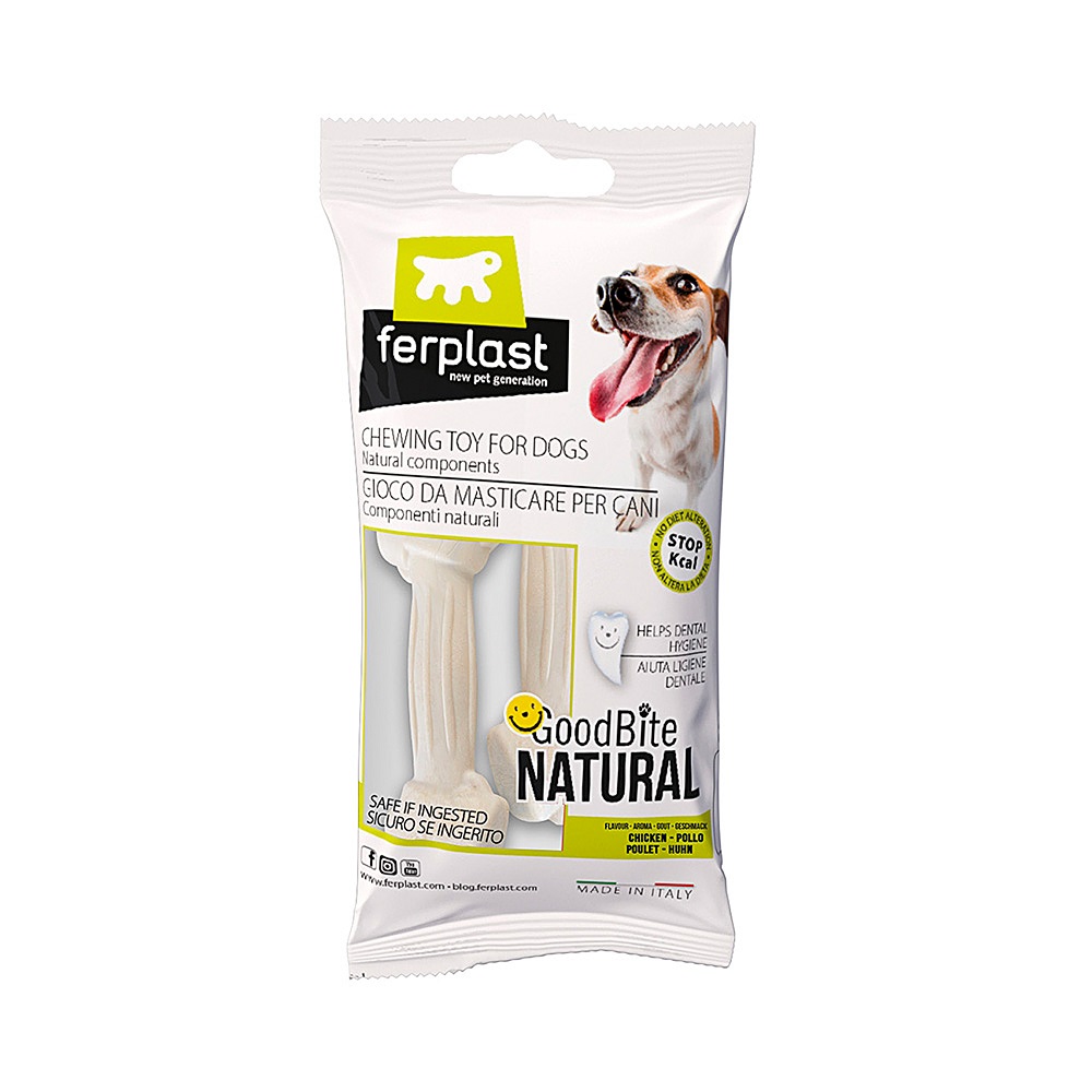 Игрушка для собак Ferplast GoodBite Xs Bag кость вкус курицы, 8см, 15г