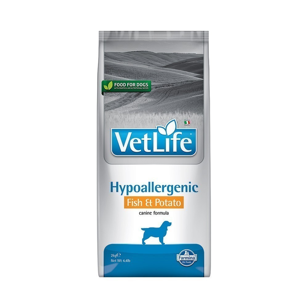 Корм для собак Farmina Vet Life Natural Diet при пищевых аллергиях рыба и картофелем сух. 2кг