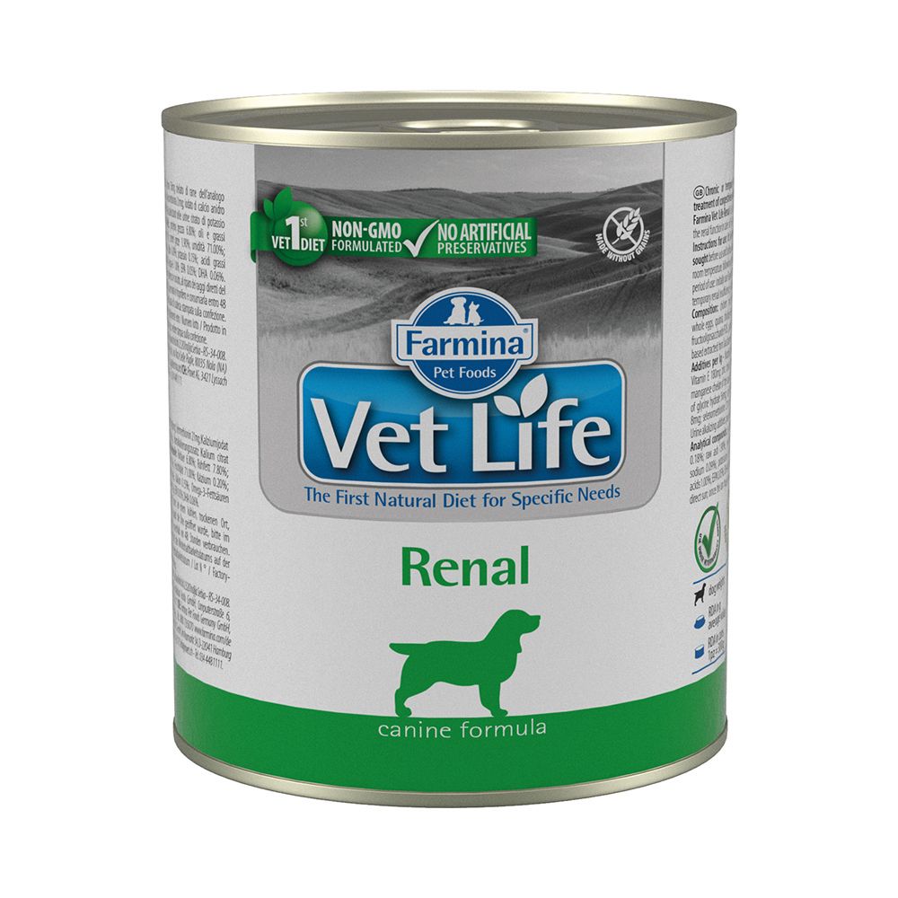 Корм для собак Farmina Vet Life Renal при почечной недостаточности паштет банка 300г