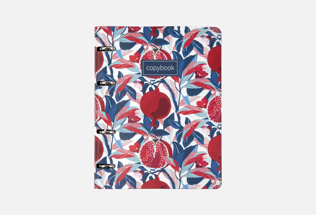 Тетрадь на кольцах Brauberg Vista Pomegranate, А5, 80 листов, клетка, под кожу