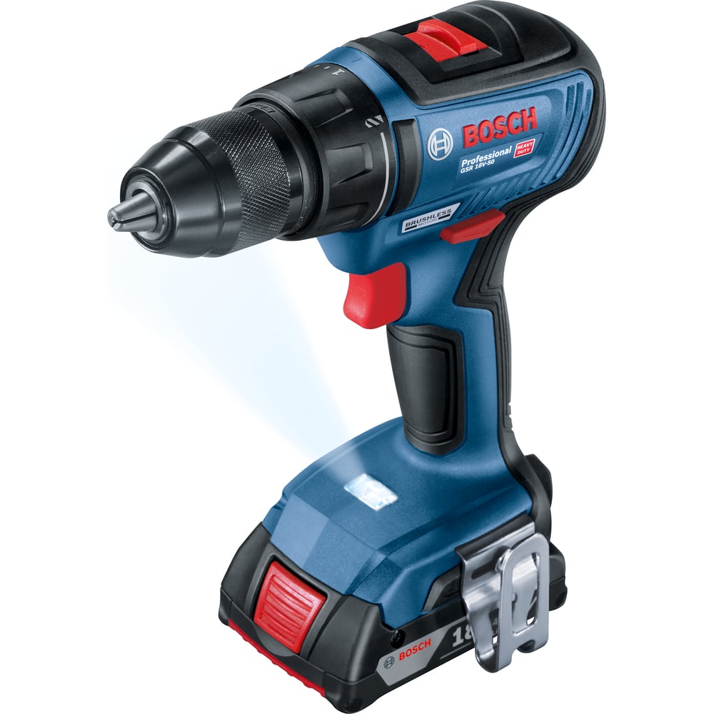Шуруповерт Аккумуляторный Bosch Gsr 18V-50 06019H5020