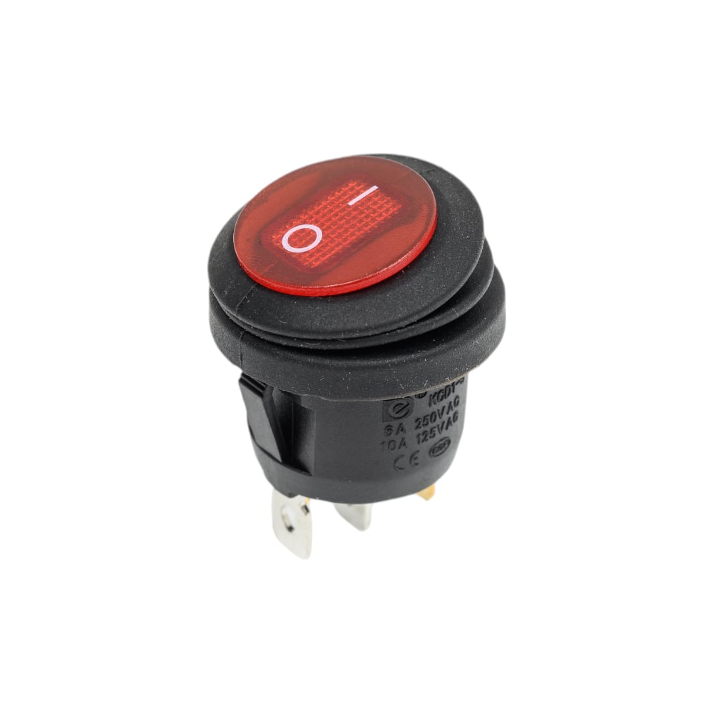 Выключатель Клавишный круглый Rexant 36-2595