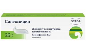 Синтомицин Линимент Нижфарм 10 % 25 г