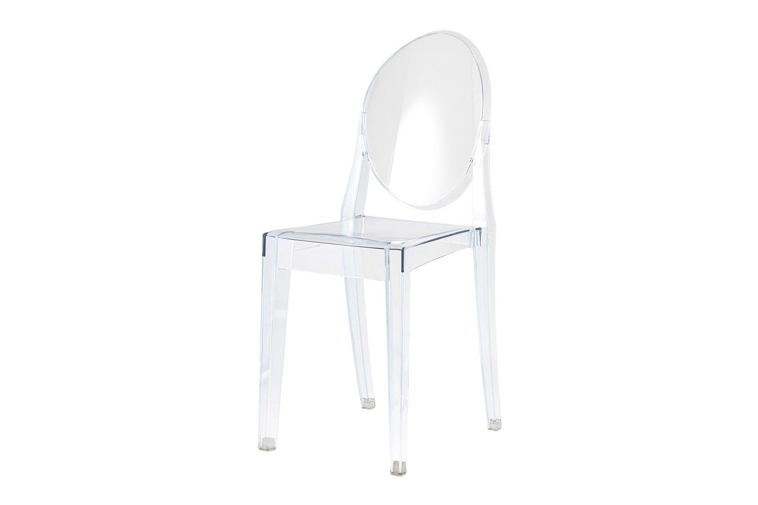 Стул Stool Group Victoria Ghost New Transp, прозрачный, пластмасса, 35х90х49 см