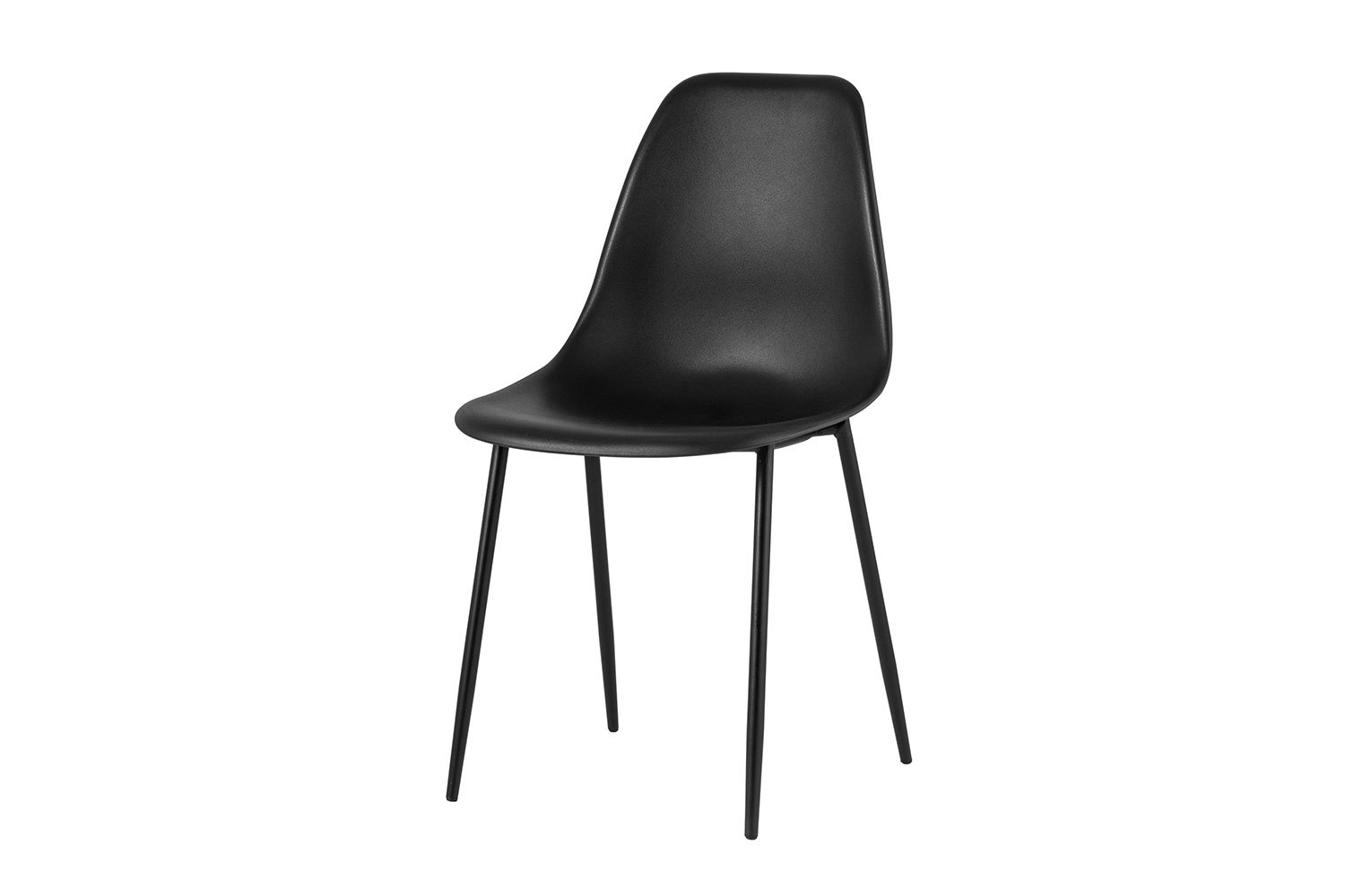 Стул Stool Group Kon, пластмасса, чёрный