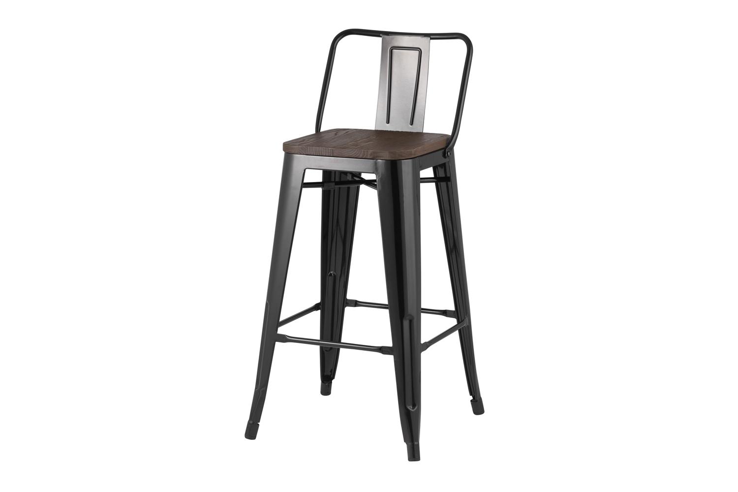 Стул полубарный Stool Group Tolix, дерево и металл, сиденье 65.5 см, 42х88х42