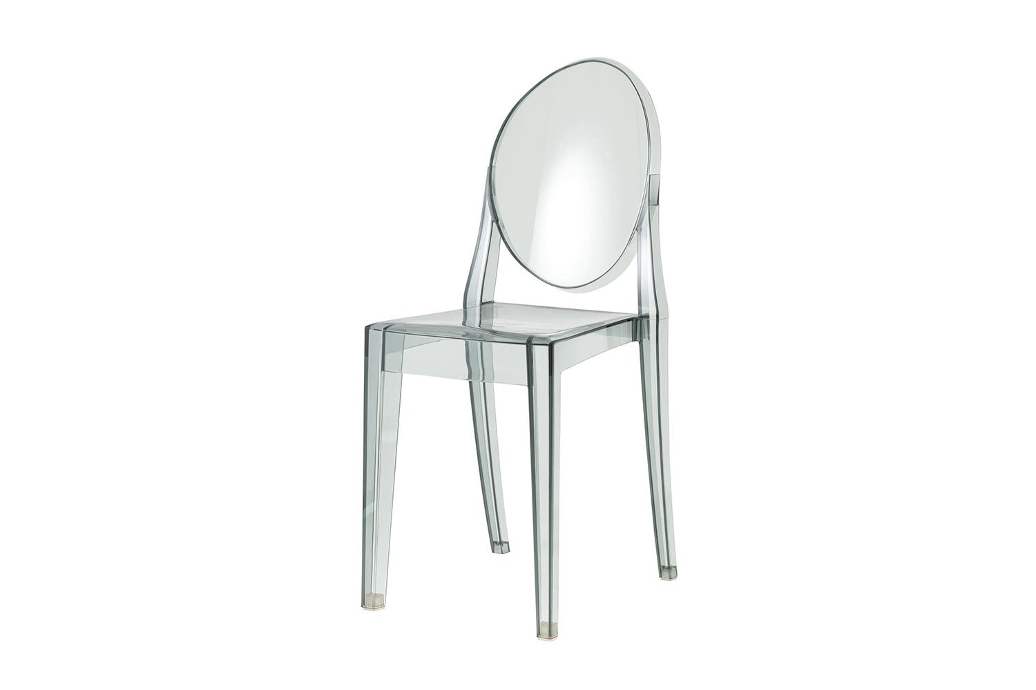 Стул Stool Group Victoria Ghost, серый пластик, штабелируемый