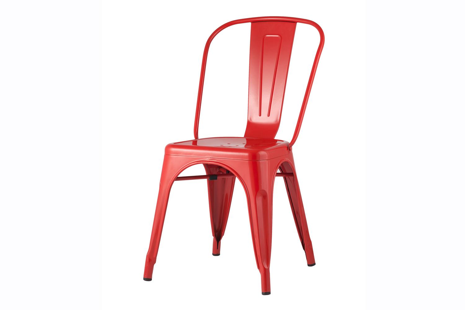 Стул металлический Stool Group Tolix, красный глянцевый, 45х84.5х51.5