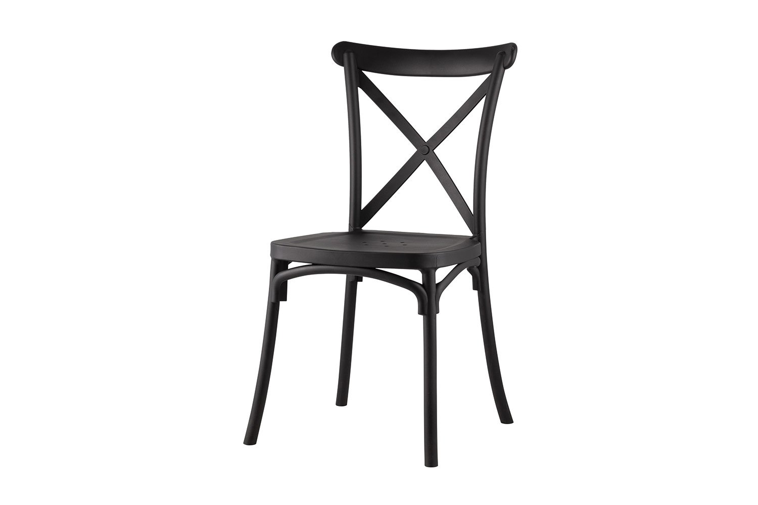 Стул Stool Group Кроссбэк, пластмасса, чёрный