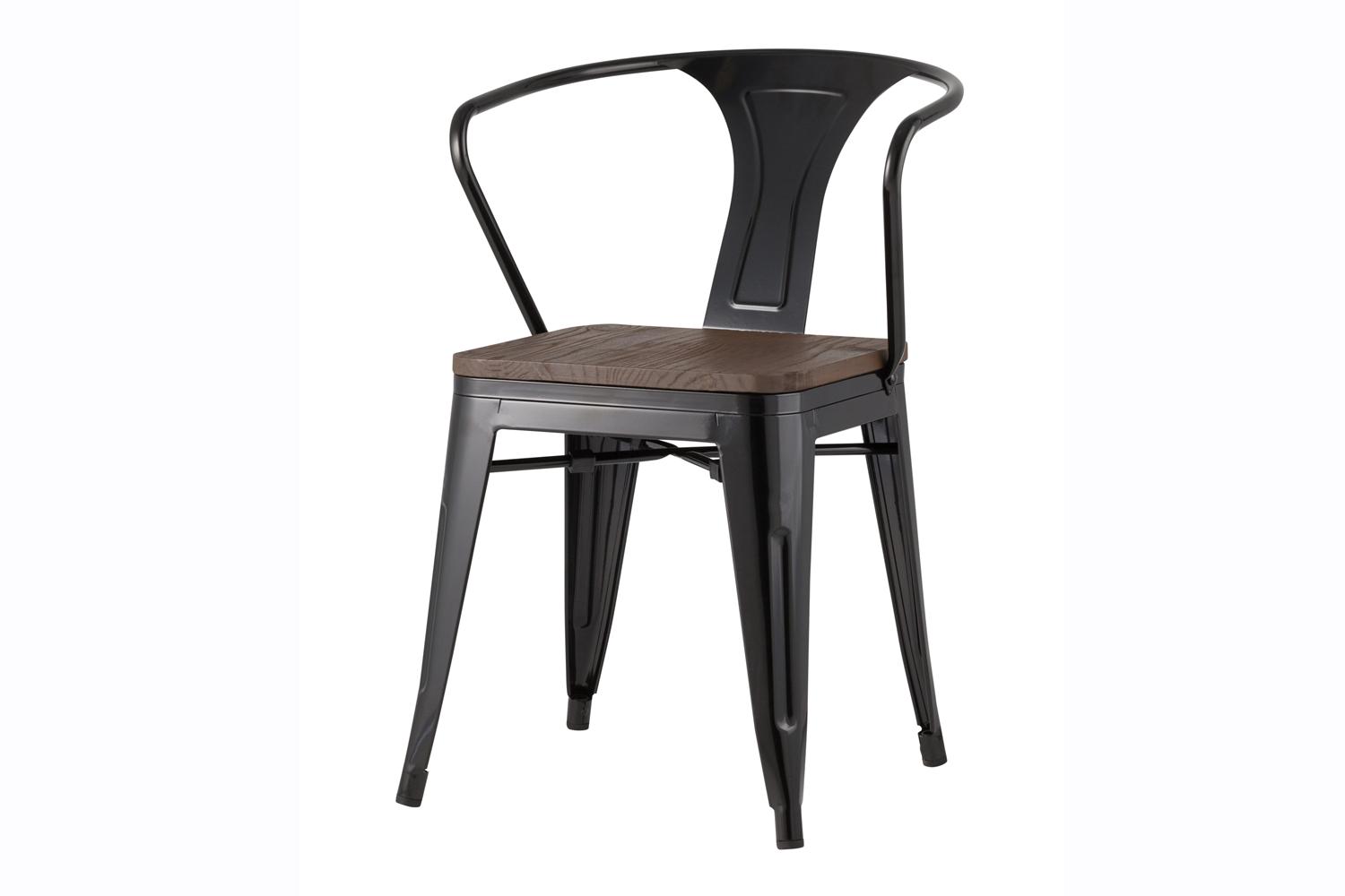 Стул Stool Group Tolix Wood, дерево и металл, 39х39 см