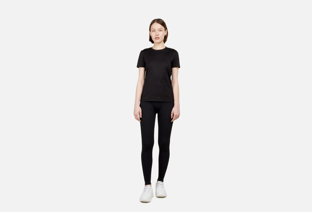 Belle YOU Футболка прилегающий силуэт W4100013 Черная р.XXL