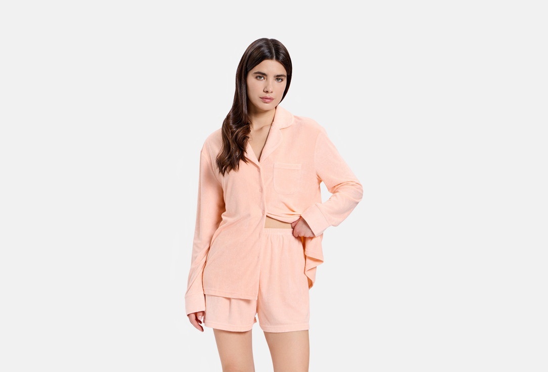 Belle you Шорты пижамные W5160030 Персиковые р.M