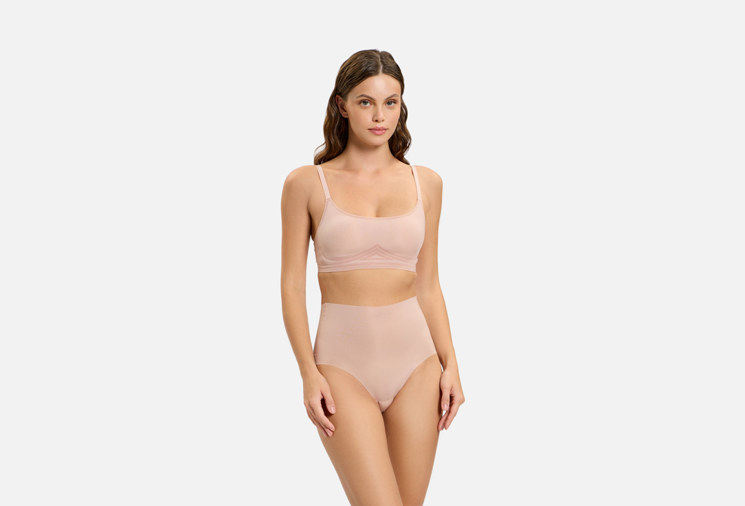 Belle you Трусы-кюлоты W2090278 Airy Пудрово-розовые р.S